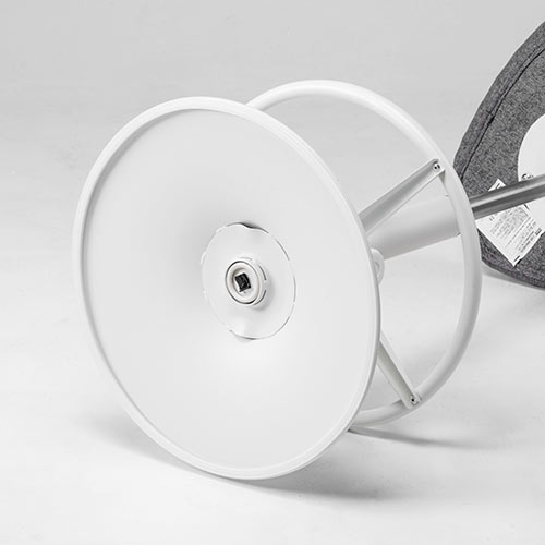 カウンターチェア（バーチェア・ハイスツール・昇降デスク・スタンディングデスク・高さ調整可能足置き・座面高さ65cm～78cm・ガス圧昇降式・360°回転・サドル型座面・グレー）