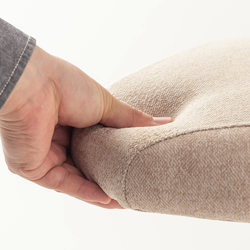 カウンターチェア（バーチェア・ハイスツール・昇降デスク・スタンディングデスク・高さ調整可能足置き・座面高さ65cm～78cm・ガス圧昇降式・360°回転・サドル型座面・ベージュ）