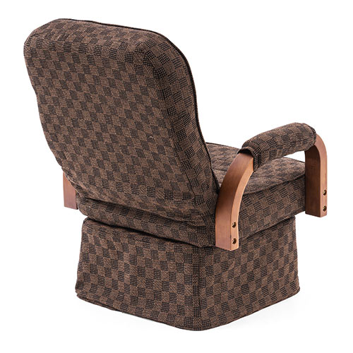 高座椅子 回転高座椅子 肘付き リクライニング 折りたたみ可能 ファブリック