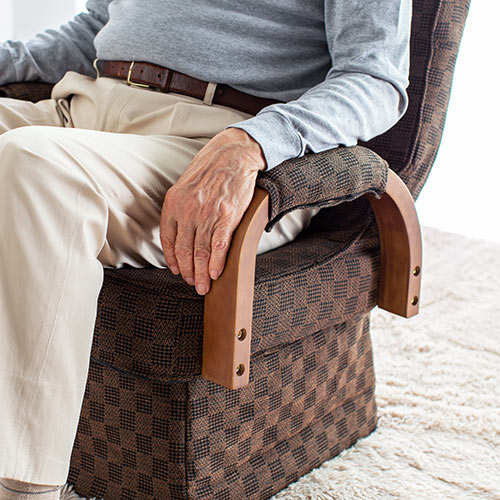 高座椅子 回転高座椅子 肘付き リクライニング 折りたたみ可能 ファブリック