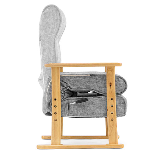 高座椅子 高さ変更 肘付き リクライニング 折りたたみ可能 ランバーサポート