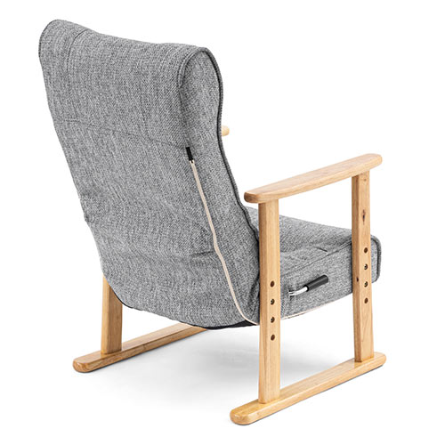 高座椅子 高さ変更 肘付き リクライニング 折りたたみ可能 ランバーサポート