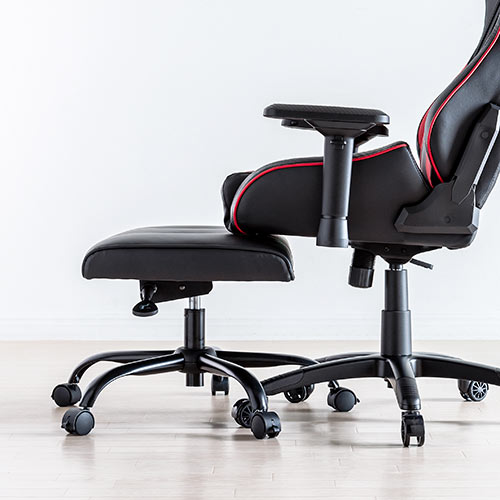 オットマン（幅広・幅72cm・あぐら対応・360°回転・キャスター・上下昇降・角度調節）