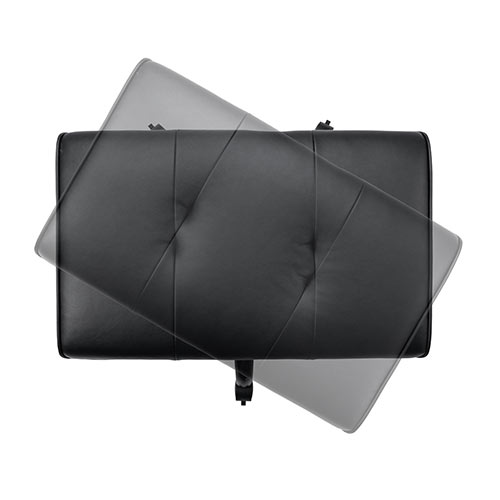 オットマン（幅広・幅72cm・あぐら対応・360°回転・キャスター・上下昇降・角度調節）