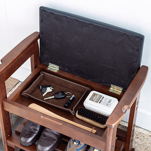 玄関椅子 玄関チェア 玄関ベンチ スツール 靴収納 腰かけ クッション付き