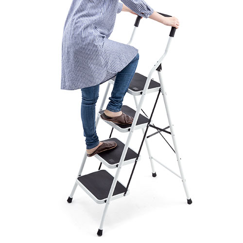 ステップラダー 脚立 折りたたみはしご 足場 4段 耐荷重100kg
