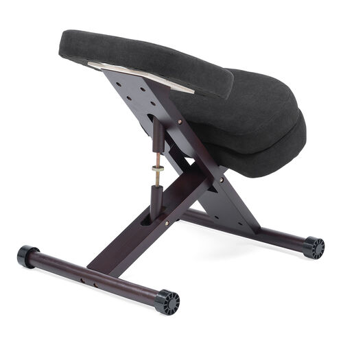 バランスチェア（木製・補助クッション付き・高さ調節・角度調整・大人・子供）