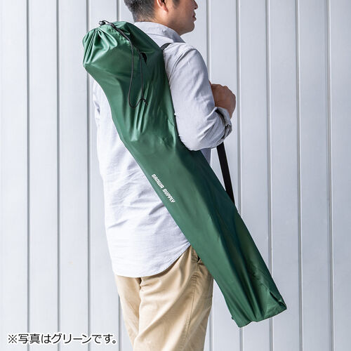 折りたたみチェア（キャンピングオフィスチェア・ワーケーション・アウトドア・カップホルダー付き・コンパクト収納・収納袋付き・グリーン）