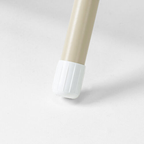 折りたたみチェア（コンパクト・軽量・クッション・パイプ・布・背もたれ・持ち運び・キッチン・ファブリック・スリム・完成品・ベージュ）