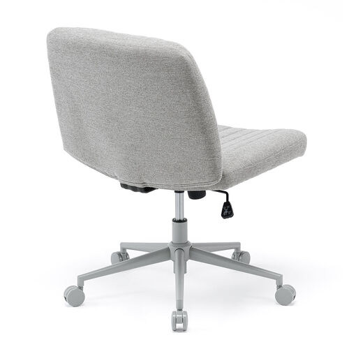 あぐら椅子（胡坐いす・ワイドチェア・ソファチェア・幅64cm・幅広座面・ロッキング・キャスター・ガス圧昇降・超ワイド設計・グレー）