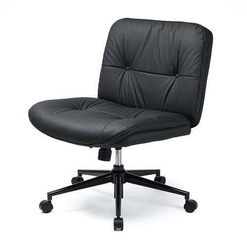 あぐら椅子（胡坐いす・ワイドチェア・ソファチェア・幅64cm・幅広座面・ロッキング・キャスター・ガス圧昇降・超ワイド設計・PUレザー）