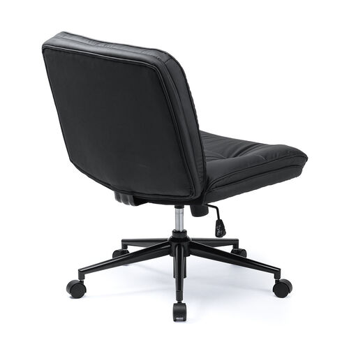 あぐら椅子（胡坐いす・ワイドチェア・ソファチェア・幅64cm・幅広座面・ロッキング・キャスター・ガス圧昇降・超ワイド設計・PUレザー）