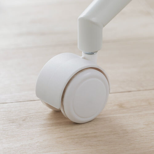 ソファチェア（オフィスチェア・デスクチェア・パソコンチェア・ガス圧上下昇降・高反発クッション・体圧分散・耐荷重100kg・ボア生地・ホワイト）