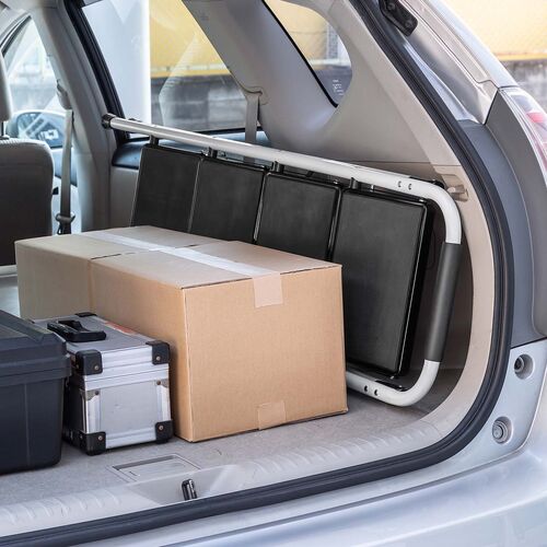 脚立（踏み台・折りたたみ・滑り止め付き・持ち手付き・手すり付き・4段・ホワイト）