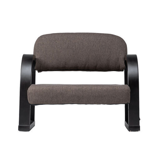 高座椅子（肘付き・3段階高さ調節機能付き・リモコン収納マルチポケット付き・ダークブラウン）