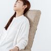 回転式高座椅子（肘掛け付き・6段階リクライニング・14段階ヘッドレスト・収納ポケット付き・リビング用・ベージュ）