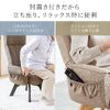 回転式高座椅子（肘掛け付き・6段階リクライニング・14段階ヘッドレスト・収納ポケット付き・リビング用・ブラウン）