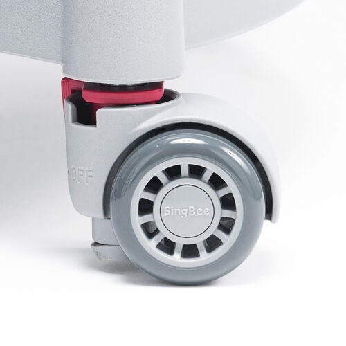 キッズチェア（座面高さ調整・背もたれ高さ調整・座面前後調整・耐荷重120kg・ストッパー付き・極厚モールドウレタン使用・足元収納・ブルー）