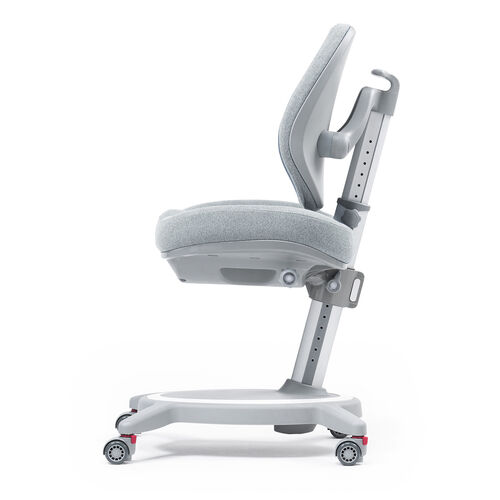 キッズチェア（分割背もたれ・座面高さ調整・背もたれ高さ調整・座面前後調整・耐荷重120k・ストッパー付き・極厚モールドウレタン使用・グレー）