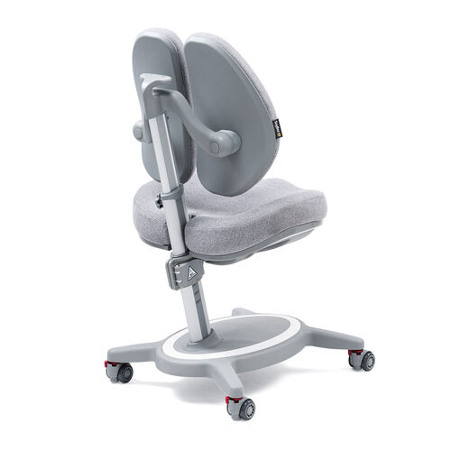 キッズチェア（分割背もたれ・座面高さ調整・背もたれ高さ調整・座面前後調整・耐荷重120k・ストッパー付き・極厚モールドウレタン使用・グレー）