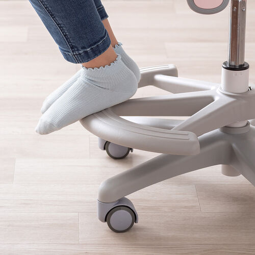 学習チェア（キッズチェア・学習椅子・学習机用チェア・子供用学習チェア・姿勢サポートチェア・成長チェア・ダブルバック・ブルー）