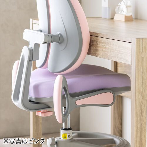 学習チェア（キッズチェア・学習椅子・学習机用チェア・子供用学習チェア・姿勢サポートチェア・成長チェア・ダブルバック・ブルー）