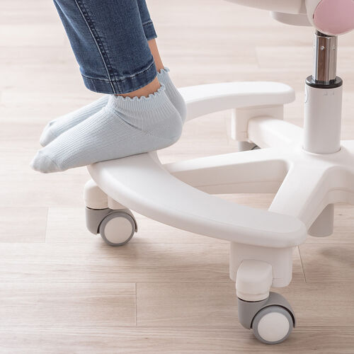 学習チェア（キッズチェア・学習椅子・学習机用チェア・子供用学習チェア・姿勢サポートチェア・成長チェア・ピンク）