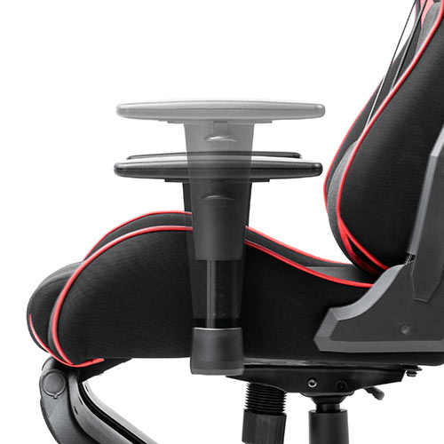 ゲーミングチェア（オットマン付き・リクライニング・ロッキング・ハイバック・バケットシート・高さ調整可能肘掛け・ウレタンキャスター・レッド/ブラック）SNCL014  サンワサプライ