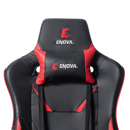 ゲーミングチェア（バケットシート・高耐荷重・ランバーサポート・4D肘・ハイバック・リクライニング・160°・ウレタンキャスター・レッド/ブラック）SNCL022 |