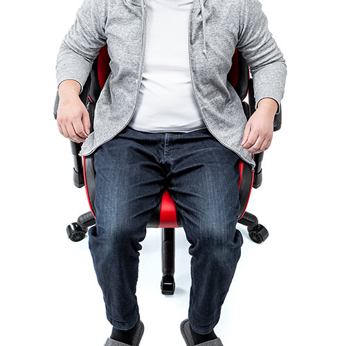 ゲーミングチェア（バケットシート・高耐荷重・ランバーサポート・4D肘・ハイバック・リクライニング・160°・ウレタンキャスター・レッド/ブラック）SNCL022 |