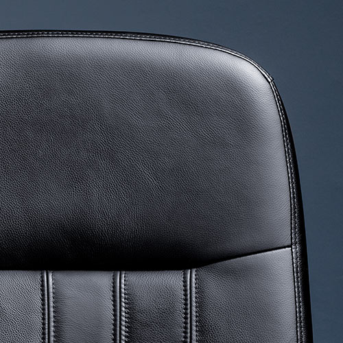 レザーチェア 本革チェア（ロッキング ミドルバック アームレスト キャスター）