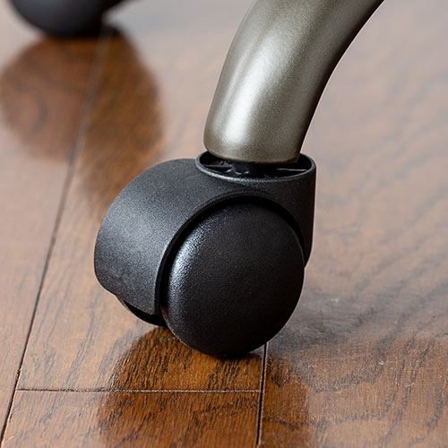 レザーチェア スリムチェア ビンテージ調 レトロデザイン ミドルバック ブラック