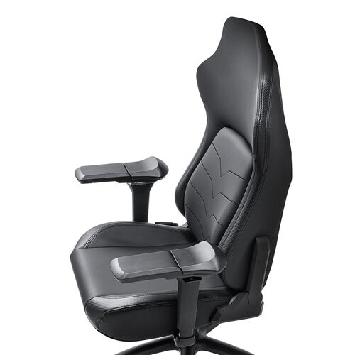 レザーチェア（ゲーミングチェア・リクライニング・傾斜角度170°・特殊アームレスト・大型ランバーサポート・あぐら対応・ハイバック・耐荷重100kg）