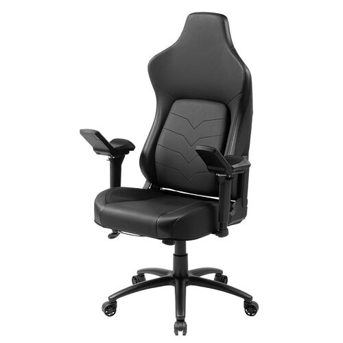 レザーチェア（ゲーミングチェア・リクライニング・傾斜角度170°・特殊アームレスト・大型ランバーサポート・あぐら対応・ハイバック・耐荷重100kg）