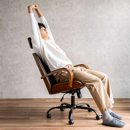 ビンテージ　レザーチェア　木製アームレスト　応接セット 2/2 ダイニングチェア 介護椅子 2脚 セット 1年保証 人気 肘付き 木製