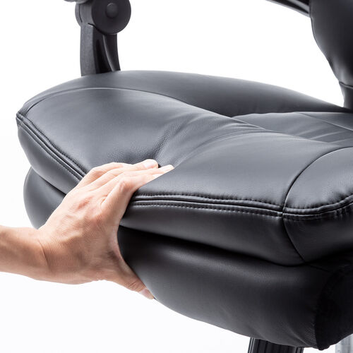 レザーチェア（高耐荷重チェア・ハイバックチェア・耐荷重200kg・PU