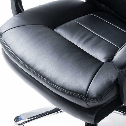 レザーチェア（高耐荷重チェア・ハイバックチェア・耐荷重200kg・PUレザー・シンクロロッキング）