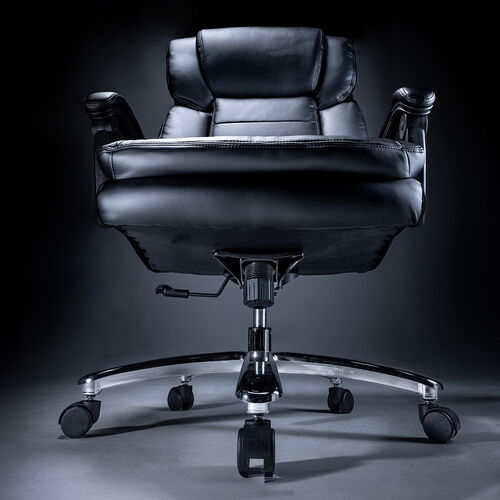 レザーチェア（高耐荷重チェア・ハイバックチェア・耐荷重200kg・PUレザー・シンクロロッキング）