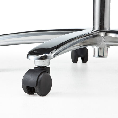 メッシュチェア（ネット・ミドルバック・ロッキング・肘付き・高耐荷重・ランバーサポート・ブラック）