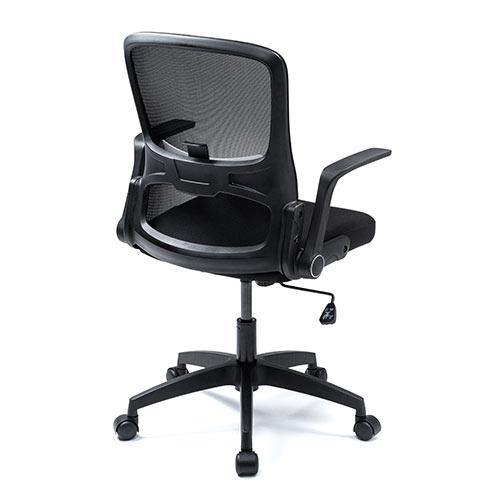 メッシュチェア（オフィスチェア・ロッキング・ランバーサポート・テレワーク・肘跳ね上げ式）