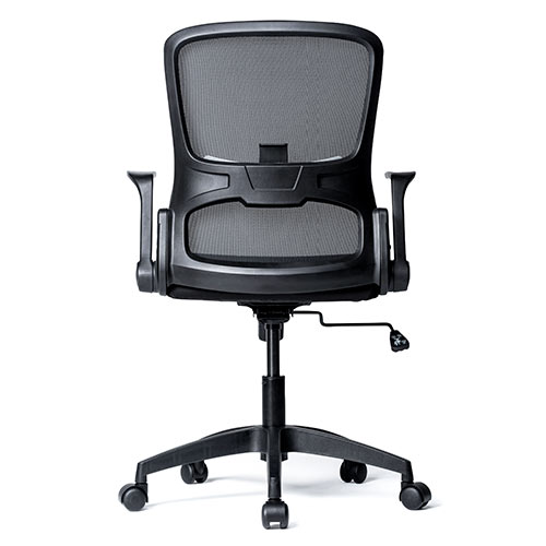 メッシュチェア（オフィスチェア・ロッキング・ランバーサポート・テレワーク・肘跳ね上げ式）