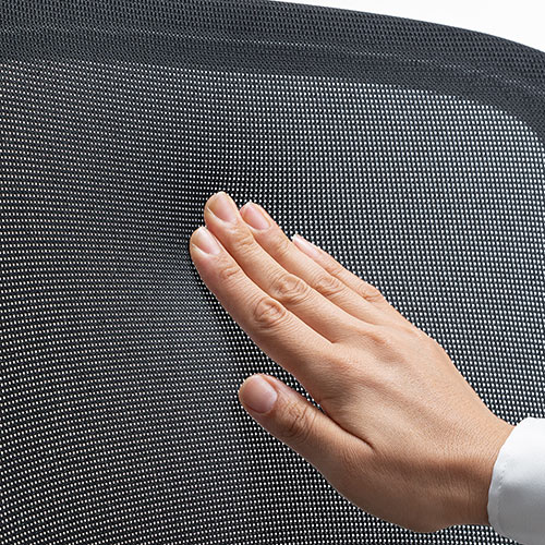 メッシュチェア（オフィスチェア・ロッキング・ランバーサポート・テレワーク・肘跳ね上げ式）