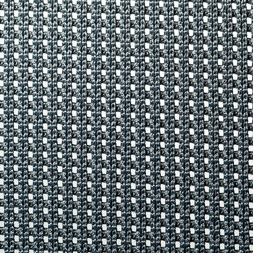 メッシュチェア（オフィスチェア・ホワイトフレーム・ミドルバック・ロッキング・ランバーサポート・グレー）