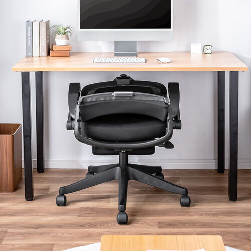 折りたたみメッシュチェア（折りたたみ式背もたれ・デスク下収納可能・シンクロロッキング・4段階角度固定・収納式オットマン・工具不要）