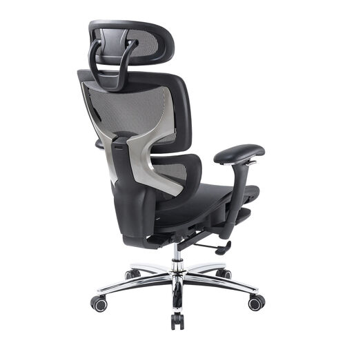 高耐荷重多機能チェア（エルゴノミクスチェア・メッシュチェア・耐荷重200kg・シンクロロッキング・ロッキング固定・スライド式オットマン・背もたれ上下可動・3Dアームレスト）