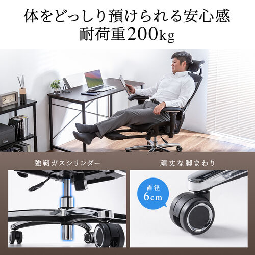 高耐荷重多機能チェア（エルゴノミクスチェア・メッシュチェア