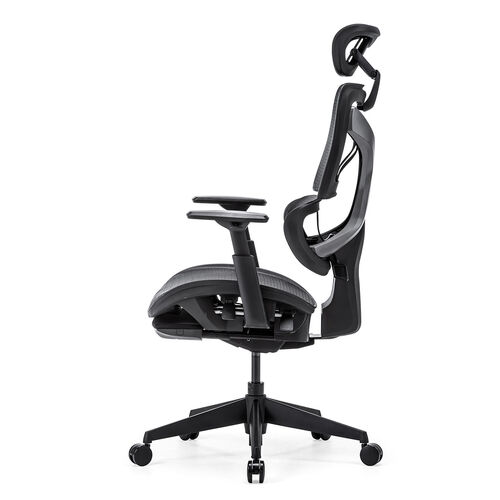 メッシュチェア｜ハイバック・オットマン内蔵・高耐荷重125kg