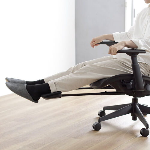 メッシュチェア｜ハイバック・オットマン内蔵・高耐荷重125kg