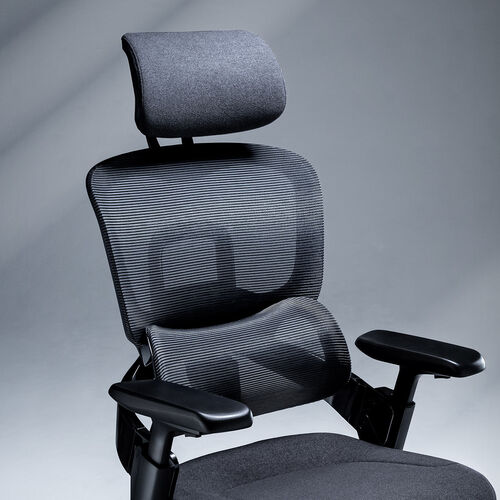 エルゴノミクスチェア（メッシュチェア・シンクロロッキング・4Dアームレスト・座面スライド式・ウレタンクッション・背もたれ上下調整・上下可動ヘッドレスト・ランバーサポート・大型ナイロンキャスター）