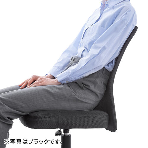 オフィスチェア（事務椅子・コンパクト・ランバーサポート・ミドルバック・キャスター付き・グレー）